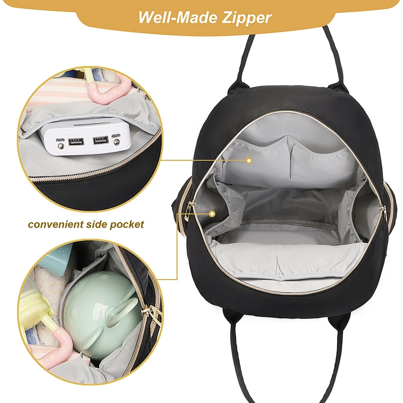 Diaper Bag Backpack Black Newborn Baby Registry Research Essentials
